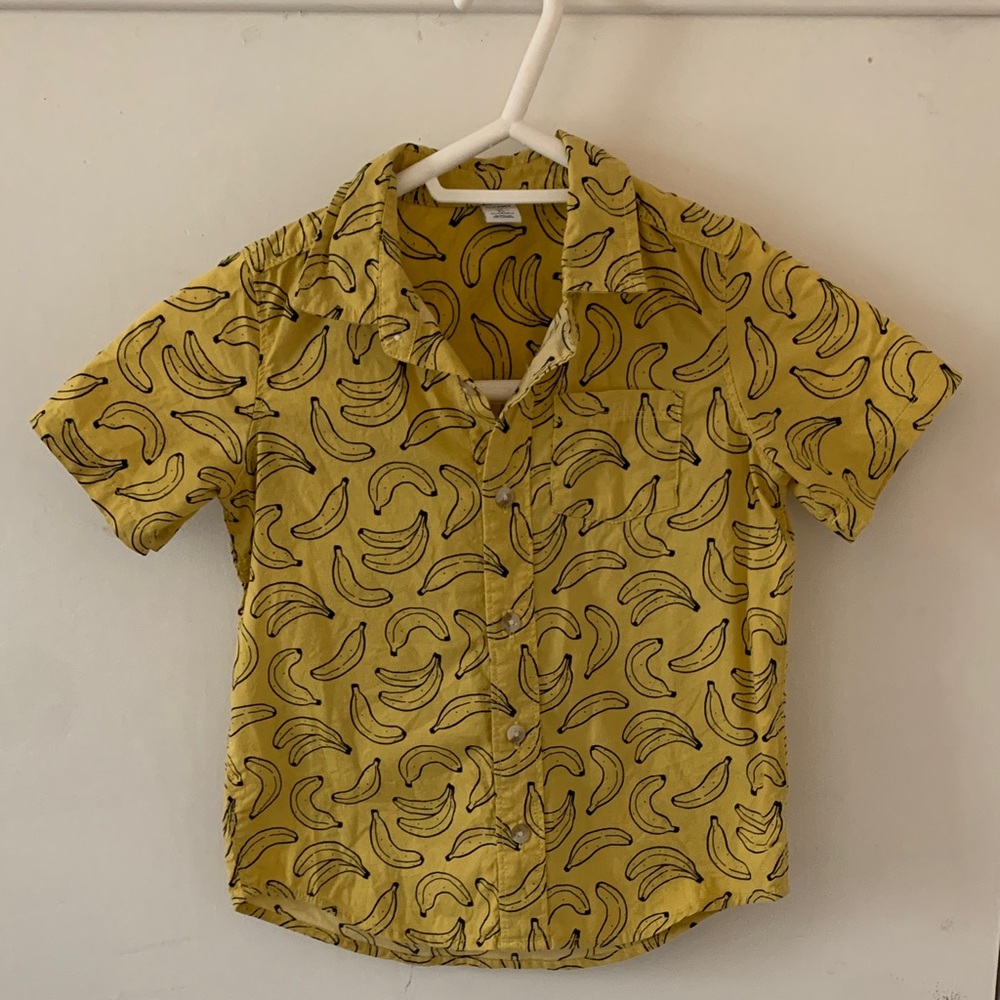Old Navy Banana Print Stretch Shirt